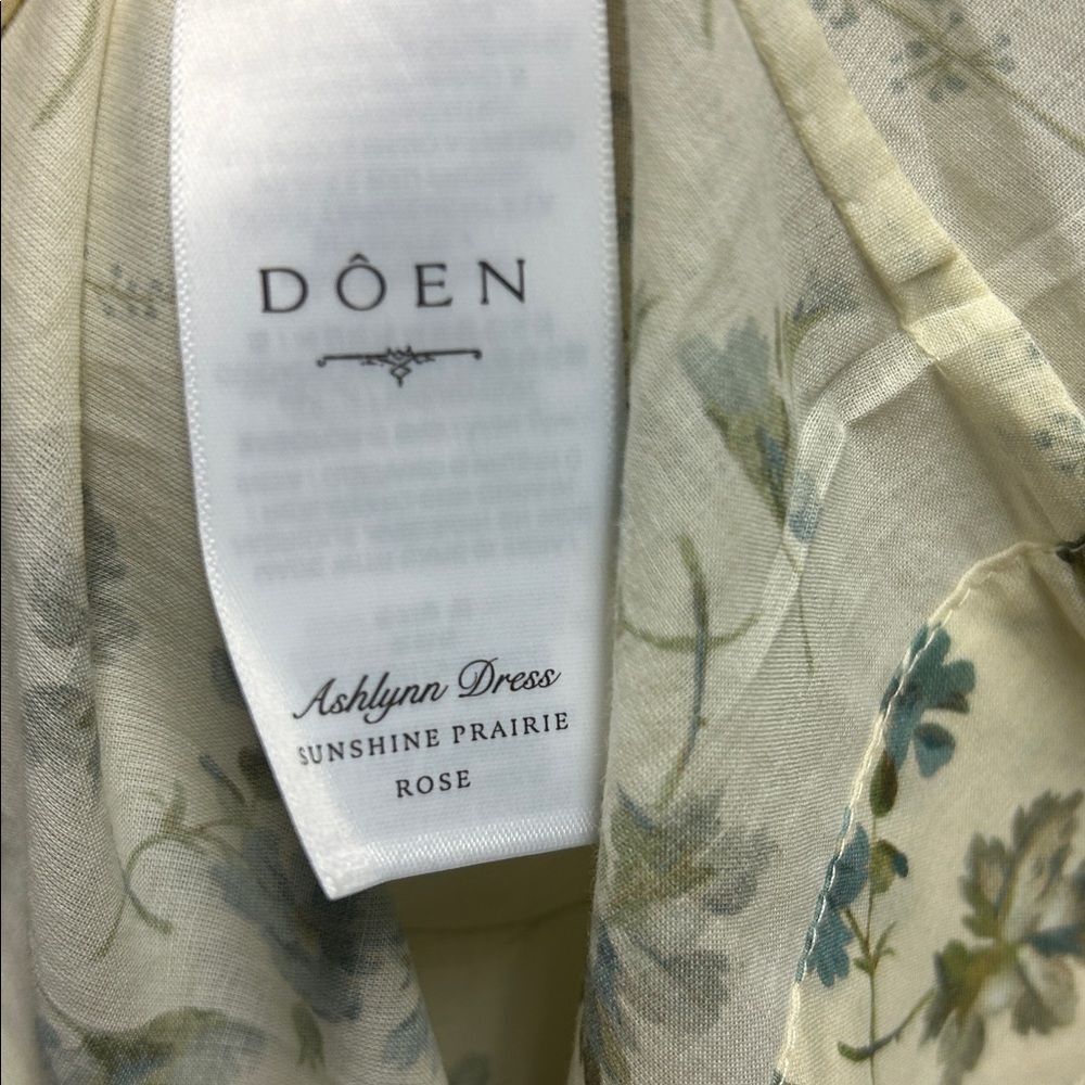 Doen Ashlynn Women's Floral Maxi Dress Size S NWT Organic Cotton Romantic Boho - Picture 12 of 13